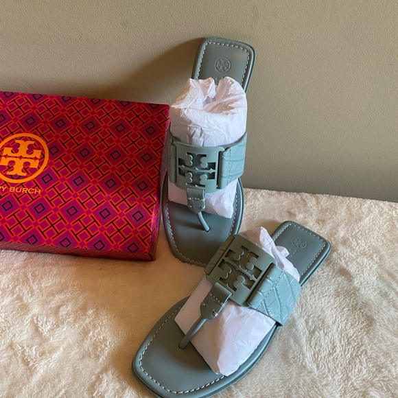 Tory Burch Shoes - Tory Burch Georgia Sandal Soft Croco Emboss